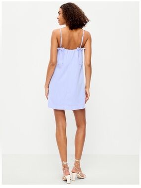 Old Navy Strappy Mini Shift Dress in blue